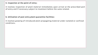 Plant quarantine and phytosanitary certification