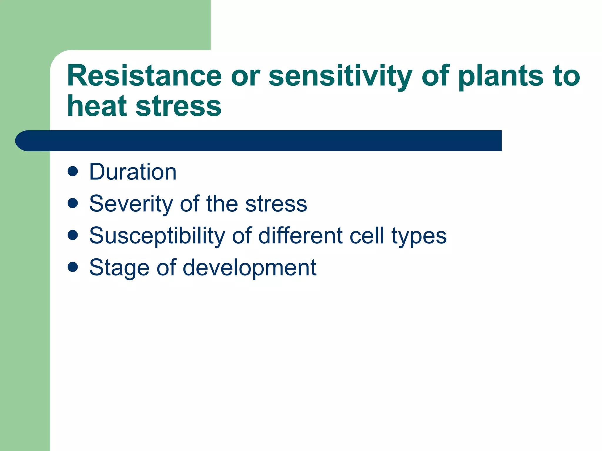 Plant response to stress | PPS
