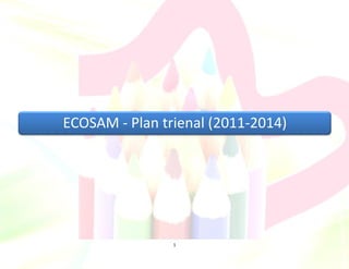 ECOSAM - Plan trienal (2011-2014)




                1
 