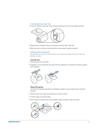 Plantronics cs540 user guide | PDF