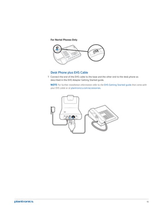 Plantronics cs540 user guide | PDF