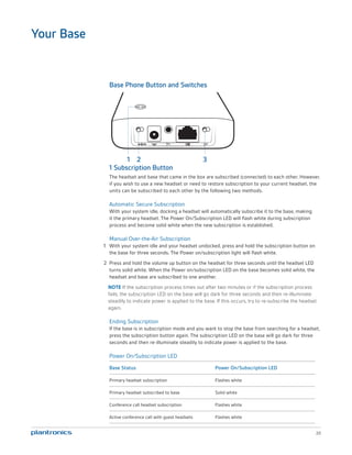 Plantronics cs540 user guide | PDF