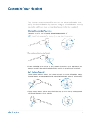 Plantronics cs540 user guide | PDF