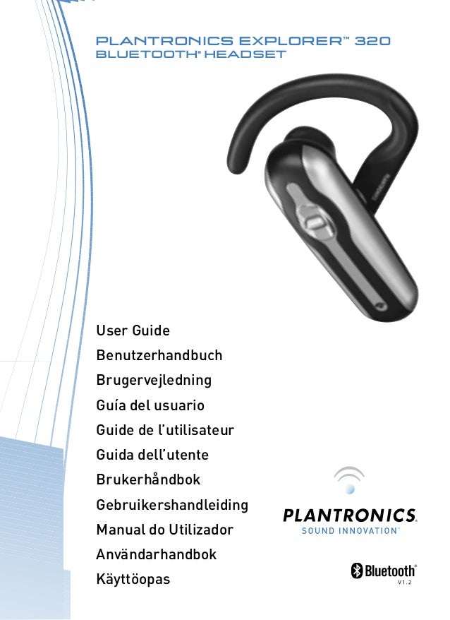 Plantronics explorer 320 user guide