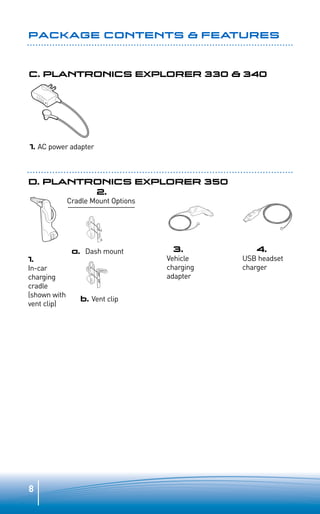 Plantronics explorer 330 340 350 user guide PDF