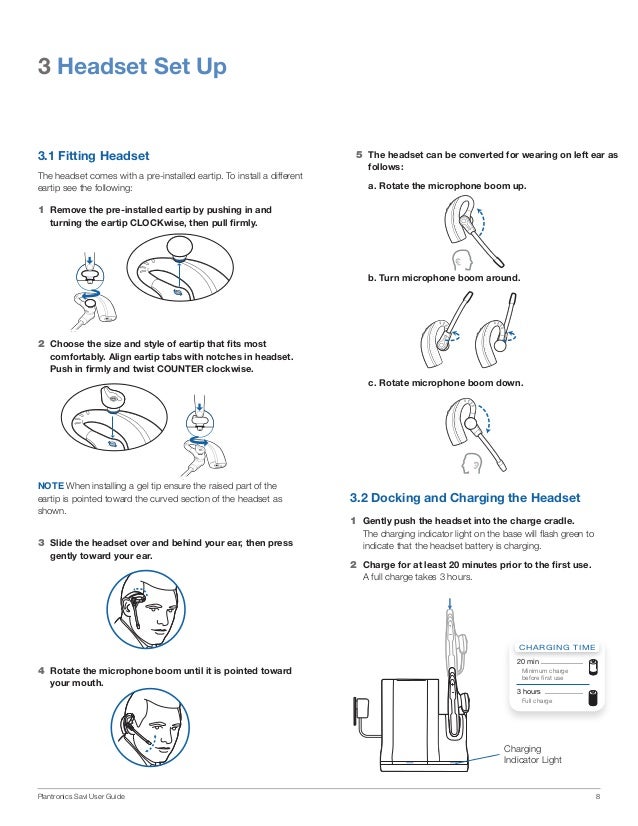 Plantronics savi office wo200 over the ear headset user guide
