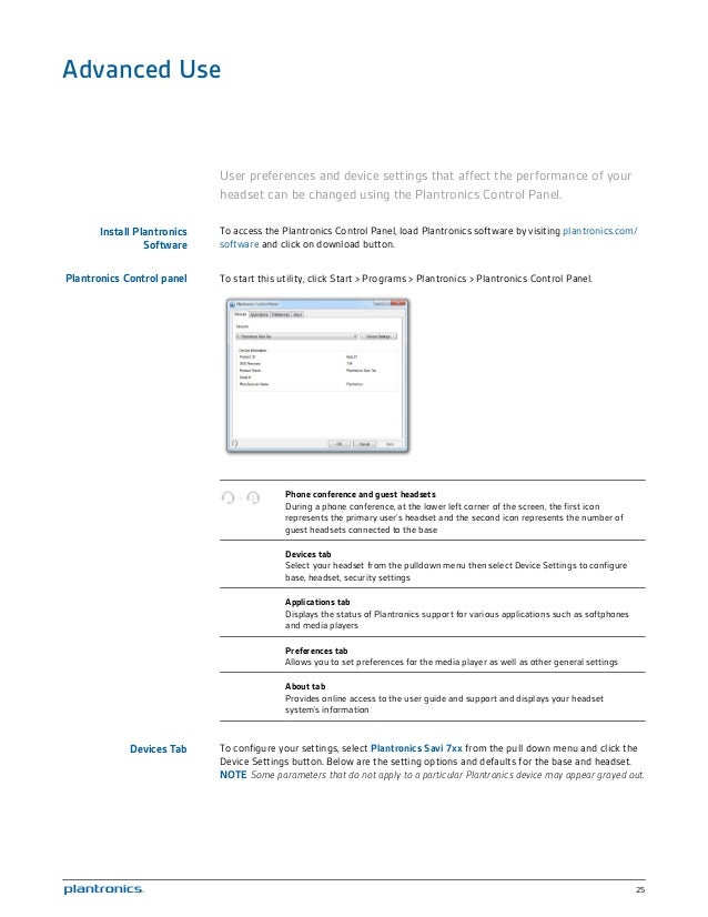 Plantronics savi w720 user guide