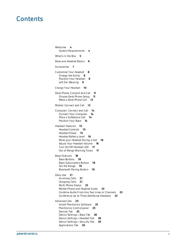 Plantronics savi w730 user guide