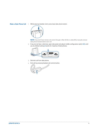 Plantronics savi w740 user guide