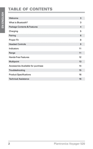Plantronics voyager 520 user guide