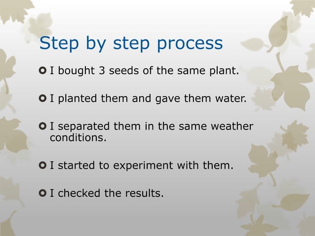 Plants emotions experiment | PPT