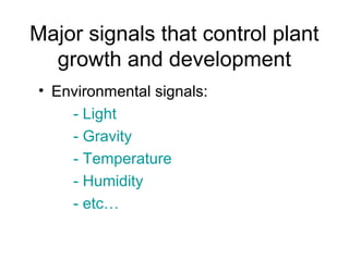 Plant signaling | PPT