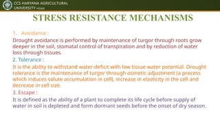 Plants Response to Abiotic Stresses pptx by ankit dhillon | PPTX