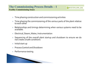 Process Plant Commissioning Handbook.pdf World Class Manufacturing:Plant Start Up and Commissioning Procedure | PDF