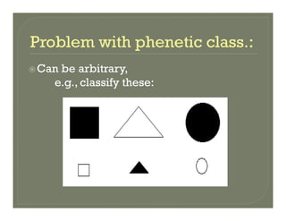 Can be arbitraryCan be arbitrary,
e.g., classify these:
 