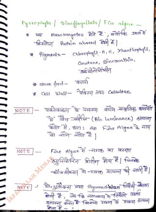 Pyrepluga| oineHagelata/ Fix lgor
<br>
NOT E
<br>
Pigonents- Chleopyl -
<br>
NOTE
<br>
Shese fod
<br>
NOTE UEIERe
<br>
Cell wal! yfe) ) Celtuloce.
<br>
Fie
<br>
c, Xhant hephuy,
<br>
Carctene, inoantin,
<br>
)
<br>
 