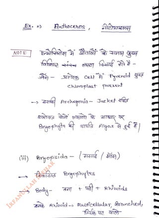 Ex. =) nthoceos
<br>
NDTE
<br>
Chlorpast resnt
<br>
ZES Achegoa- Jacket fr
<br>
Cöi) Bropsida -( )
<br>
faofaa Bryophytes
<br>
t Ruids
<br>
Mutfcelluda, Bsanaheol,
<br>
 