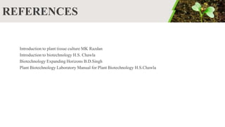 Plant Tissue Culture | PPTX