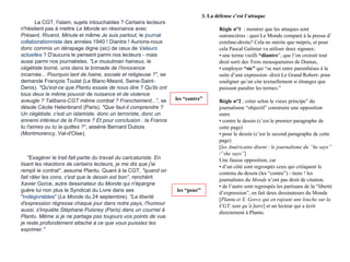 La CGT, l'islam, sujets intouchables ? Certains lecteurs
n'hésitent pas à mettre Le Monde en résonance avec
Présent, Rivar...