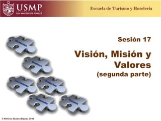 Sesión 17 Visión, Misión y Valores      (segunda parte) 