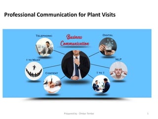 Professional Communication for Plant Visits
Prepared by - Omkar Tembe 1
 