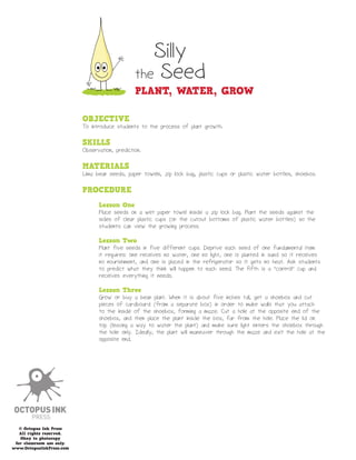 Plant water grow | PDF