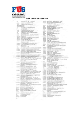 PLAN UNICO DE CUENTAS