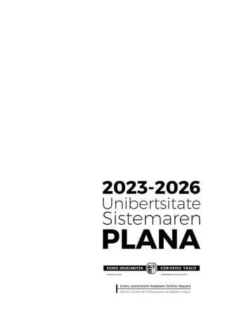 2023-2026 Unibertsitate Sistemaren Plana