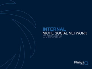 INTERNAL
NICHE SOCIAL NETWORK
OVERVIEW

 