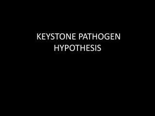 KEYSTONE PATHOGEN
HYPOTHESIS
 