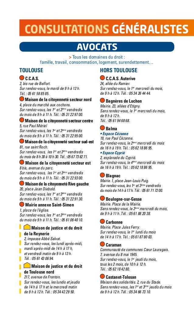 Consultations Gratuites Avec Des Avocats A Toulouse