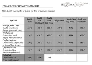 Hotel: La Bastide de Tourtour****