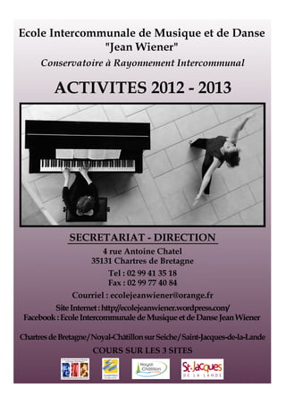 Plaquette EIMD - Activités 2012/2013