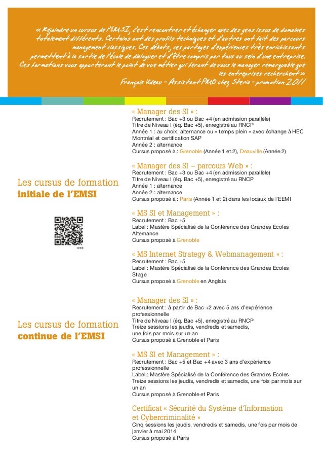 Strategie De L Emsi Ecole Du Numerique De Grenoble Ecole De Manageme