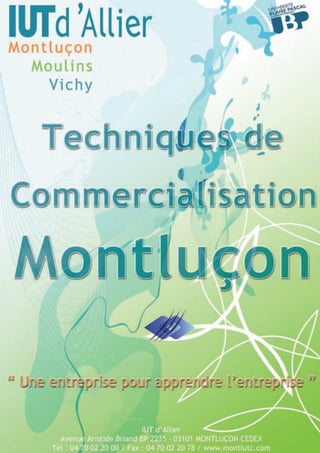 Plaquette Techniques de commercialisation Montluçon