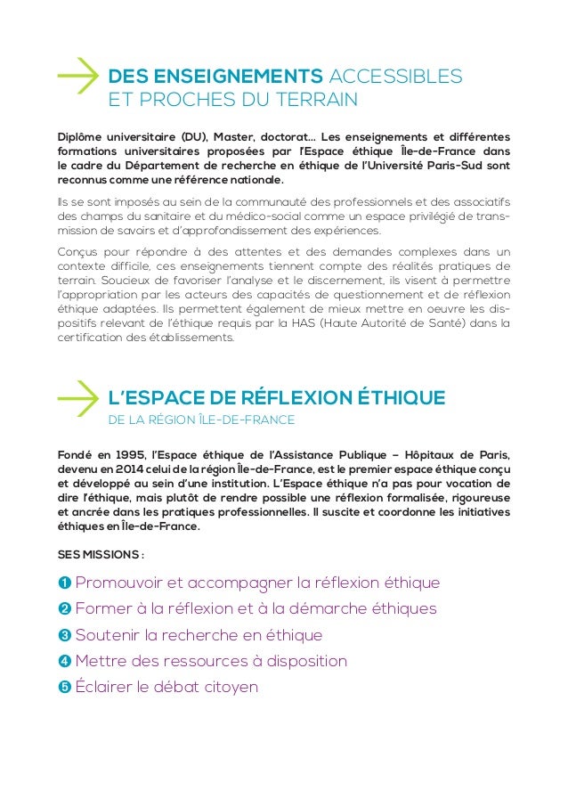 diplome universitaire ethique