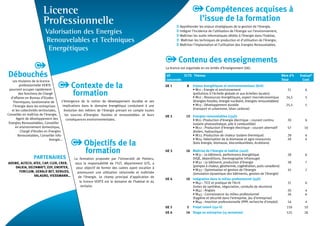 Plaquette Iut Poitiers Licence Verte | PDF