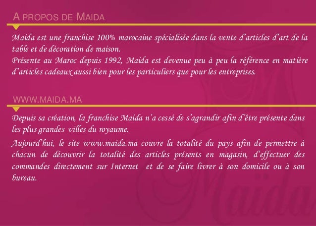 Plaquette Maida
