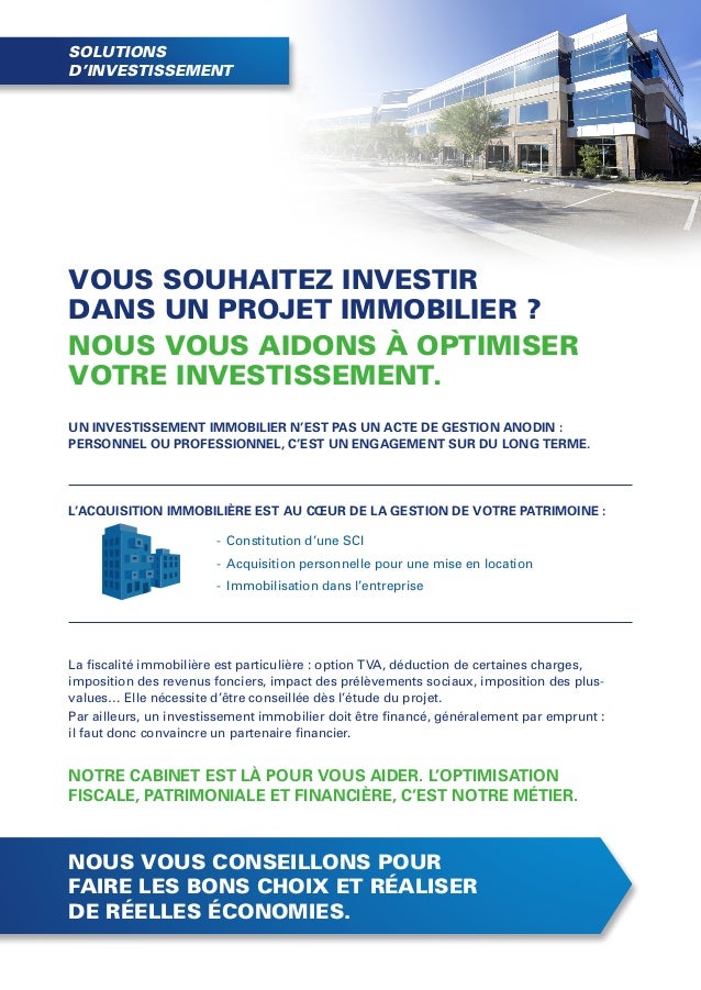 investissement immobilier étude