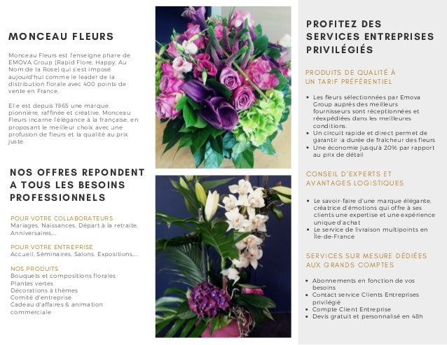 Plaquette Monceau Fleurs Btob