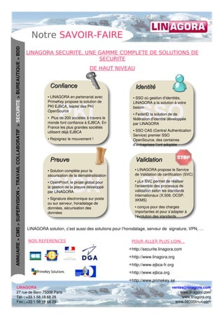 Offre Sécurité Linagora