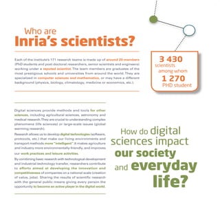 Inria - leaflet of research centre Sophia Antipolis - Méditerranée | PDF