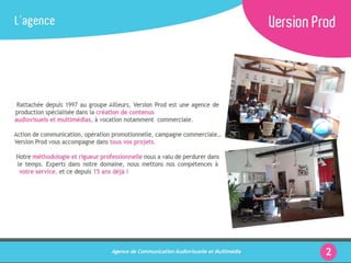 Plaquette Version Prod