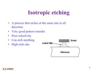 Plasma Etching: A Critical Step in Semiconductor Device Fabrication | PDF