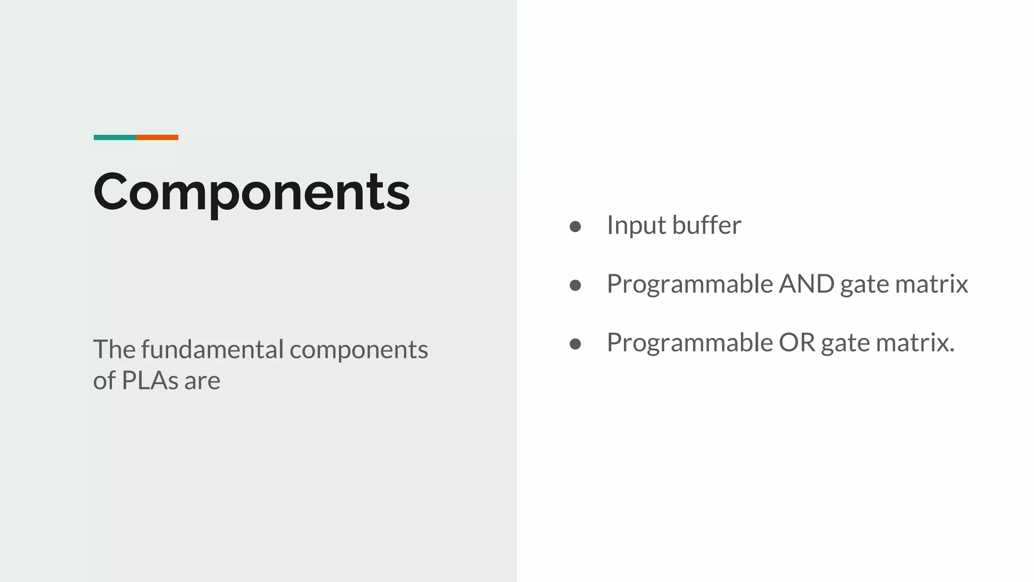 Programmable Logic Array 