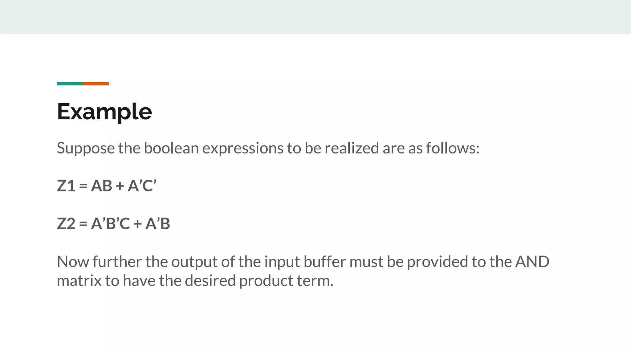 Programmable Logic Array 