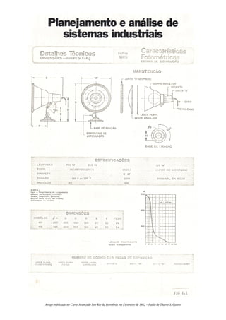Artigo publicado no Curso Avançado Sen-Rio da Petrobrás em Fevereiro de 1982 – Paulo de Tharso S. Castro