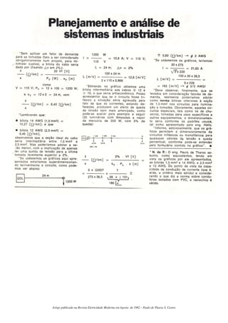 Artigo publicado na Revista Eletricidade Moderna em Agosto de 1982 – Paulo de Tharso S. Castro
 