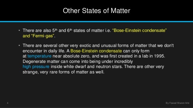 what is the 6th state of matter what is the 6th state of matter