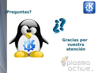 ¿Preguntas?




              Gracias por
                vuestra
               atención




                            12
 